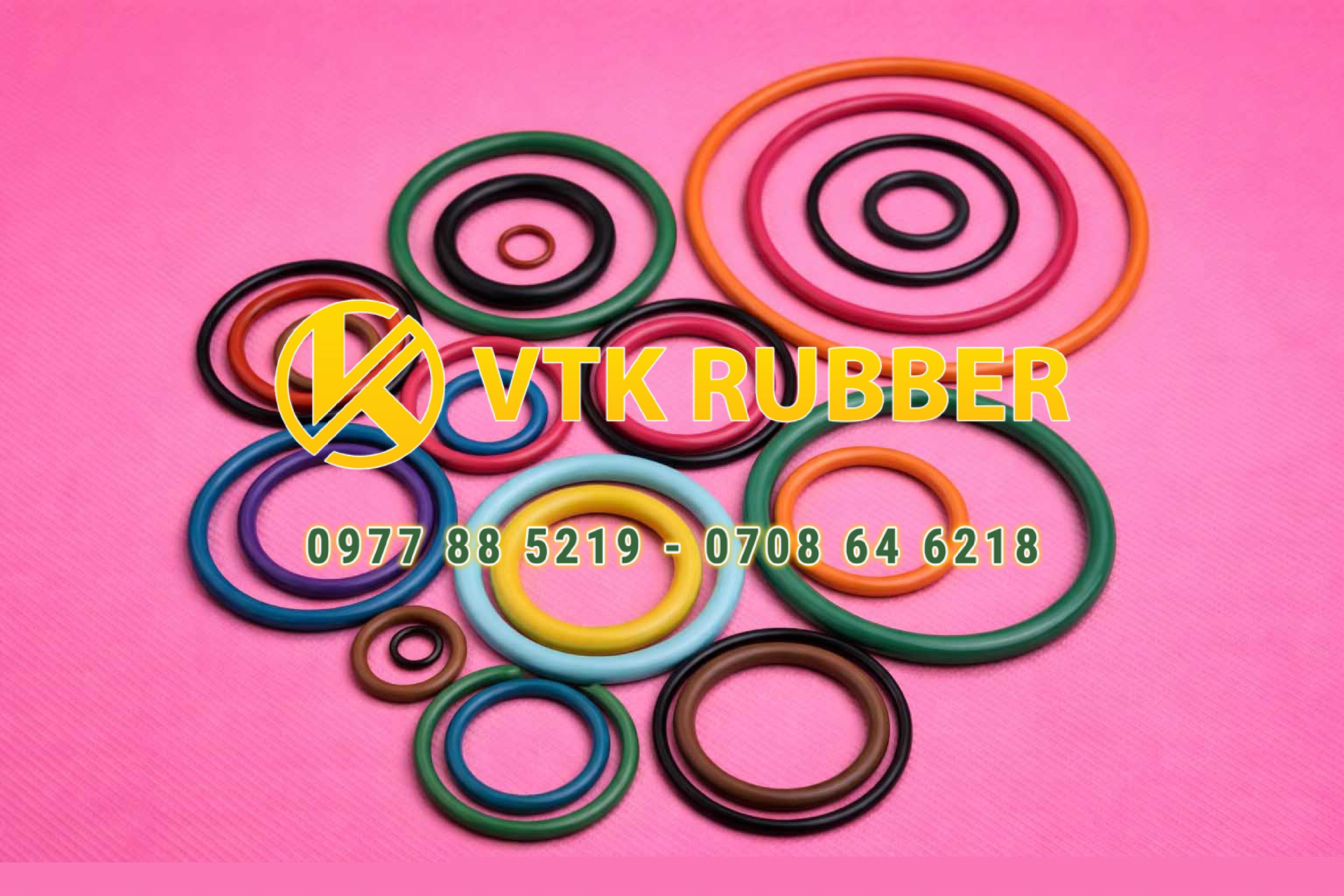 Oring tròn chịu nhiệt, chịu dầu – đa vật liệu Viton, NBR, EPDM, Silicon theo yêu cầu