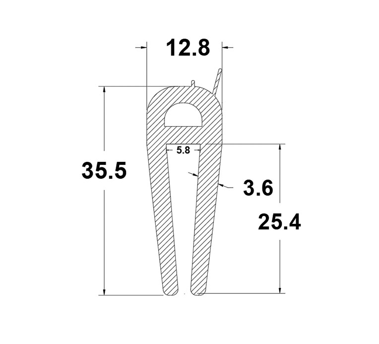 Với độ đàn hồi và khả năng chịu nhiệt cao, sản phẩm phù hợp trong môi trường nóng ẩm, giúp làm kín và bảo vệ khung kính hiệu quả