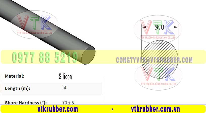 Xưởng cung cấp gioăng silicon đỏ tròn ở Yên Bái