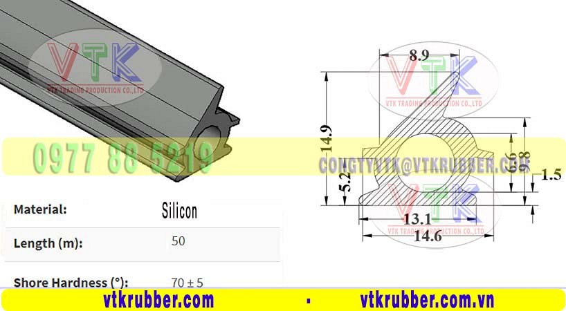 Cơ sở cung cấp gioăng silicon chữ Y chịu nhiệt ở Lai Châu