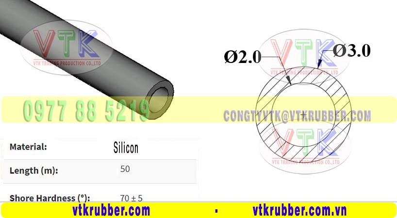 Nơi bán ống silicon màu trắng, đỏ phi 4mm ở Ninh Bình