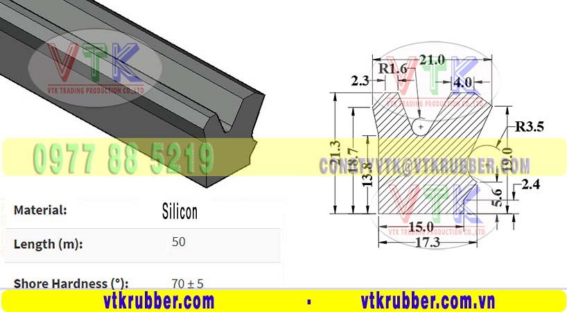 Cơ sở cung cấp gioăng silicon chữ Y Quảng Trị