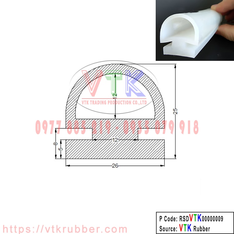 gioang cao su silicon xop chu d RSDVTK00000009