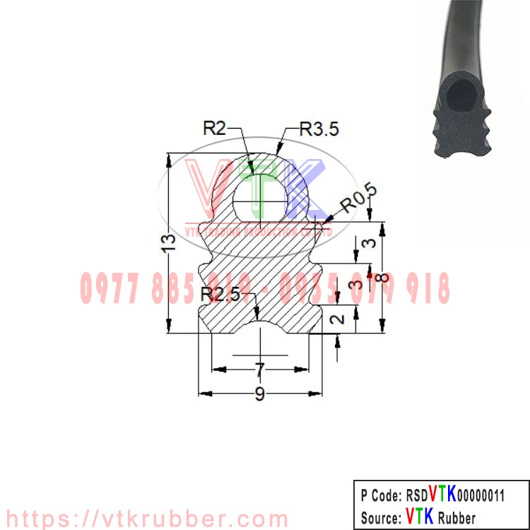 gioang cao su silicon xop chu d RSDVTK00000011